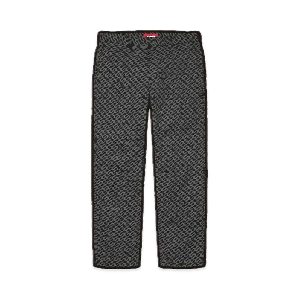 Supreme Work Pant (22SS) "Black Monogram"