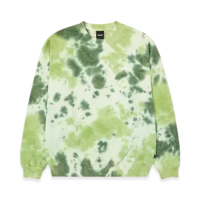 HUF WINTER 25 Tie Dye 89 Logo Crewneck Sweatshirt "Green"