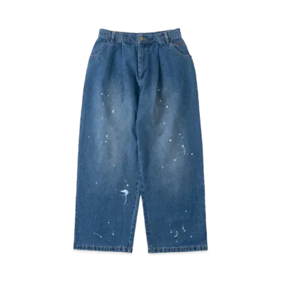BADWAY paint denim pants "Blue"