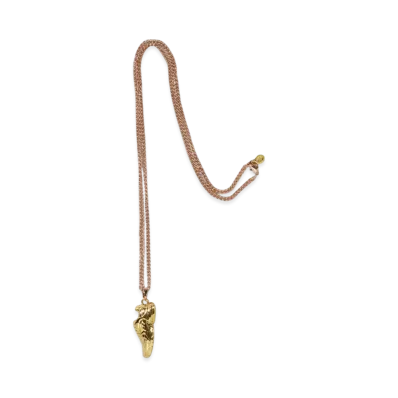 A BATHING APE Shark STA Necklace "Gold"