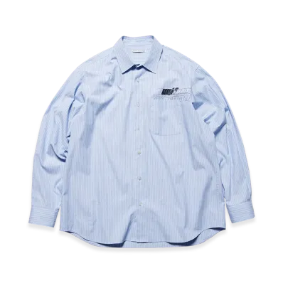 uniform experiment In-Process Print Shirt "Light Blue"
