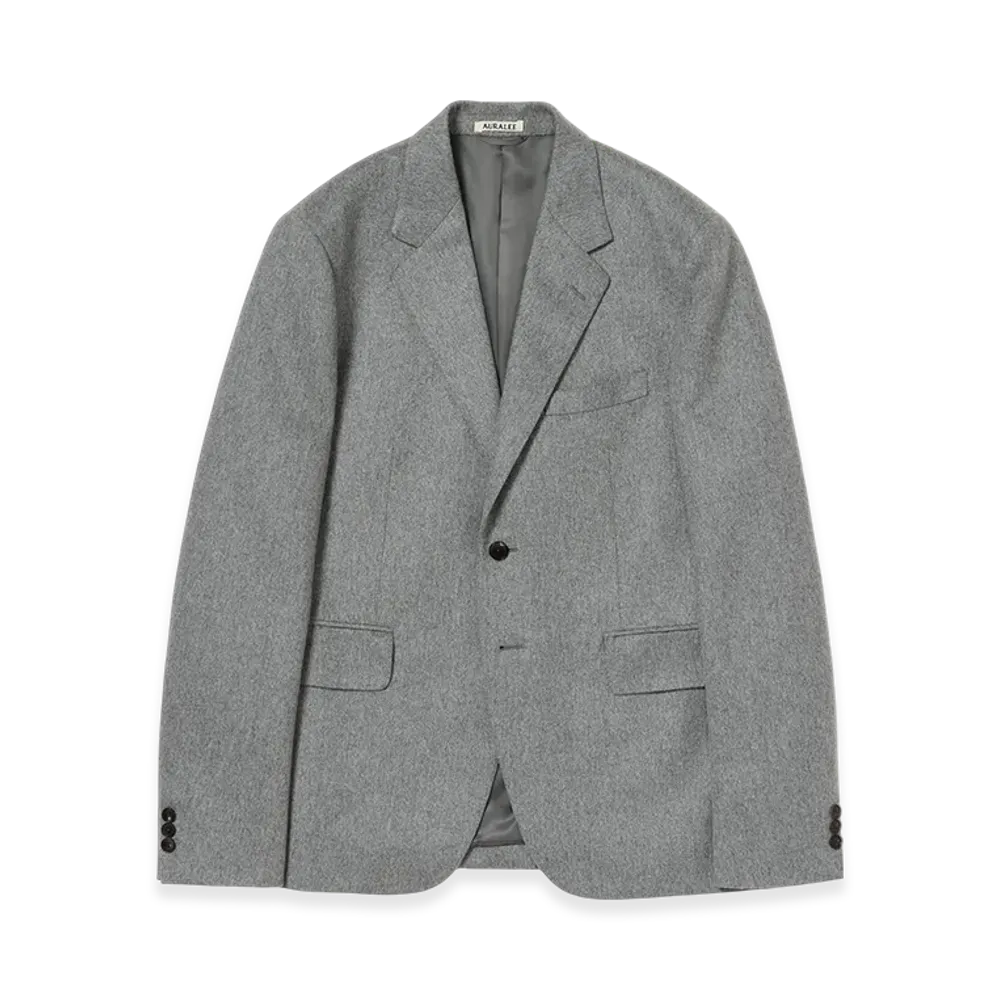 AURALEE Cashmere Moleskin Jacket "Top Gray"
