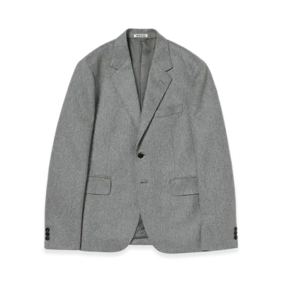 AURALEE Cashmere Moleskin Jacket "Top Gray"