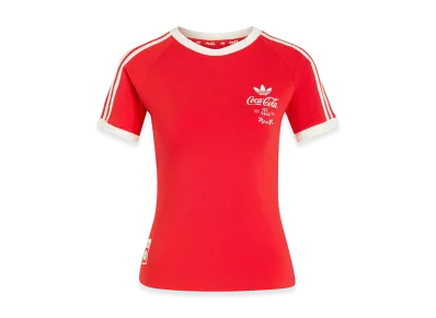 adidas x Coca-Cola Women's 3 Stripes Tee "Vivid Red"