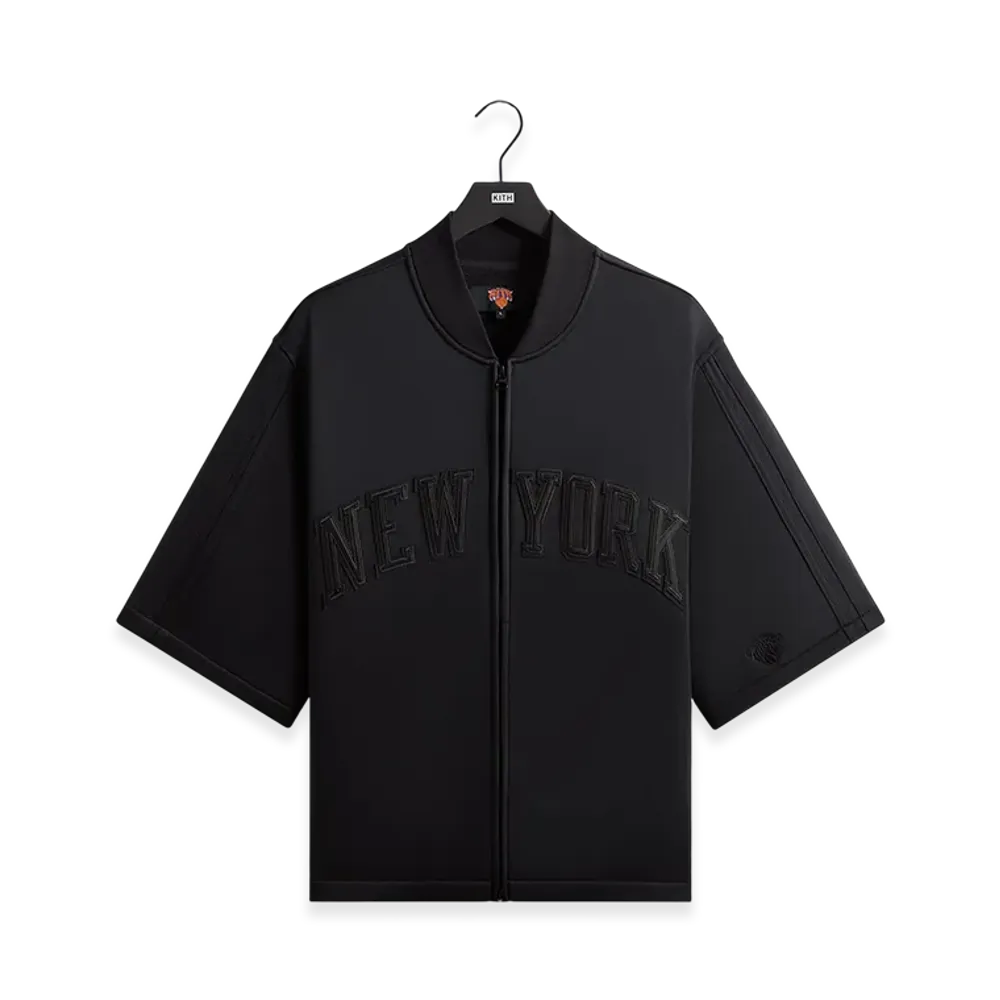 Kith x the New York Knicks Tricot Full Zip Sweater "Black"