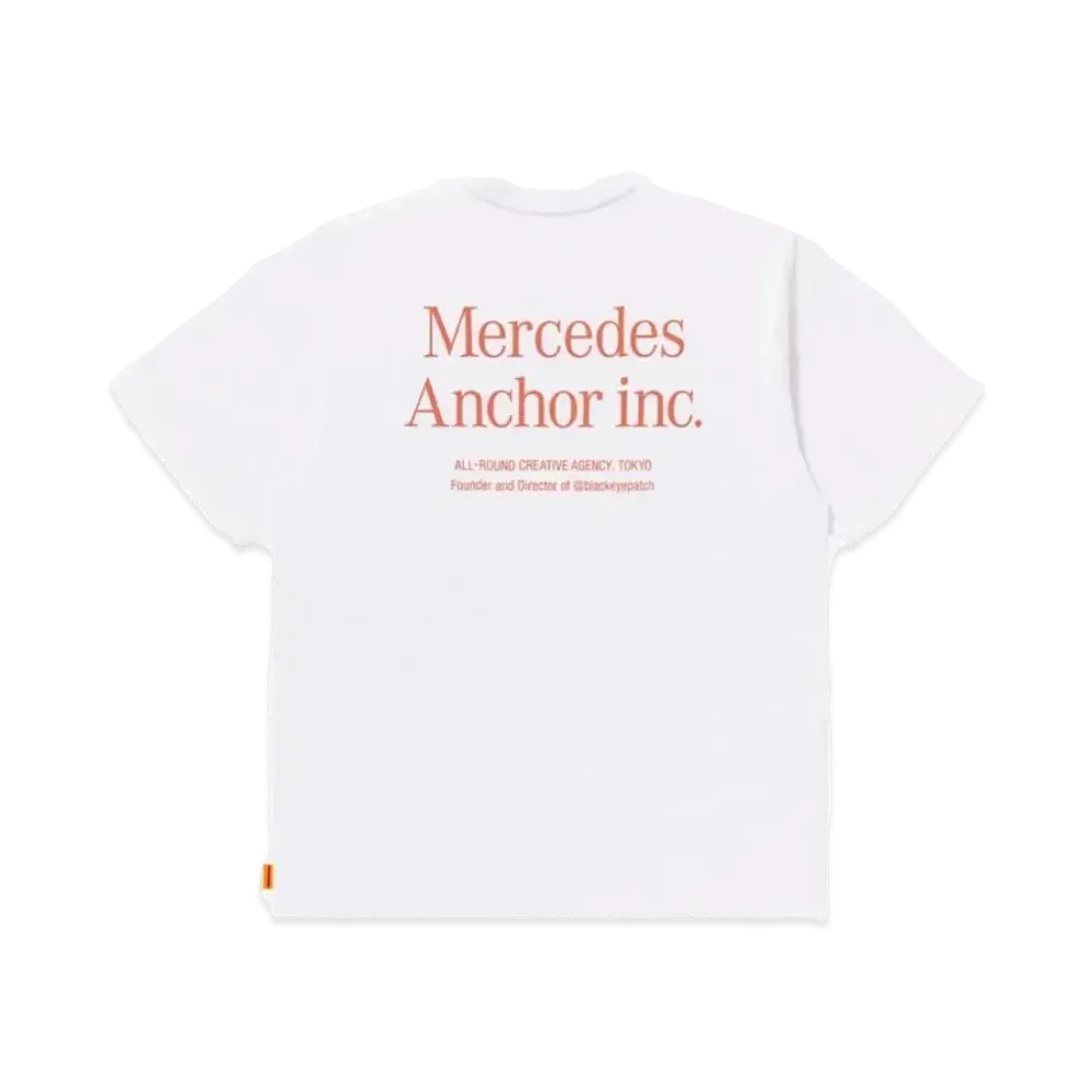 Mercedes Anchor Inc. Pocket Tee "White"