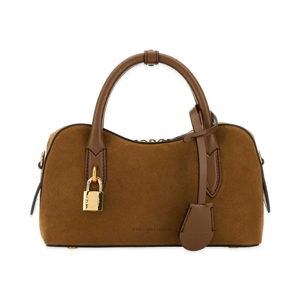 STELLA McCARTNEY Women's Suede Alter Mat Stella Ryder Handbag "Brown/Camel"