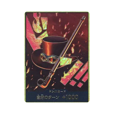 ドン!!カード : サボ スーパーパラレル (プレミアムブースター「ONE PIECE CARD THE BEST」)