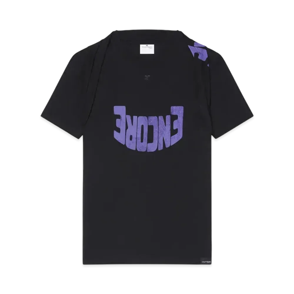 Courreges Encore T-Shirt "Black/Purple"