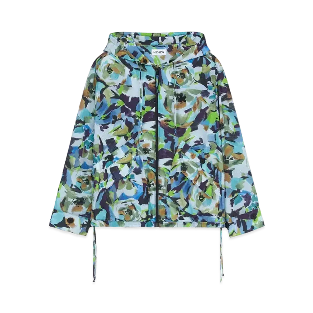 KENZO Hooded Hoodie 'Archive Floral' "Sapphire"