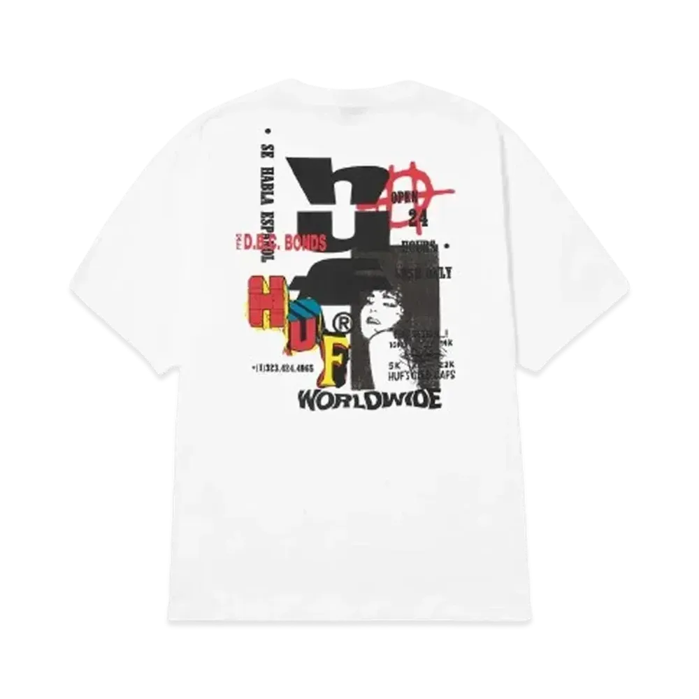 HUF Summer Splash Collection Cut And Paste Tee "White"