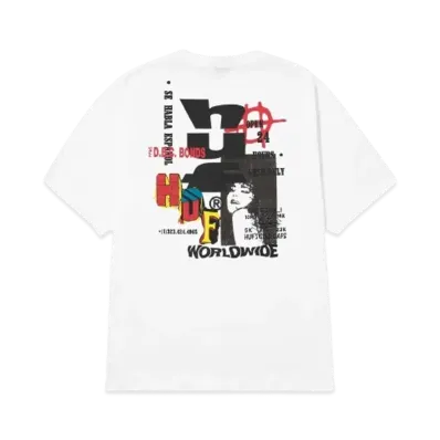 HUF Summer Splash Collection Cut And Paste Tee "White"
