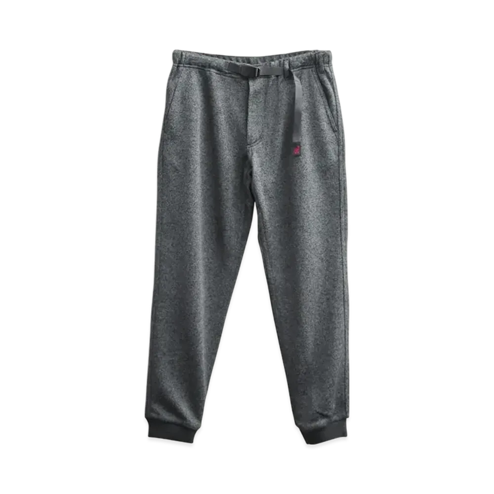 GRAMICCI Bonded Knit Fleece Narrow Rib Pants "Heather Charcoal"