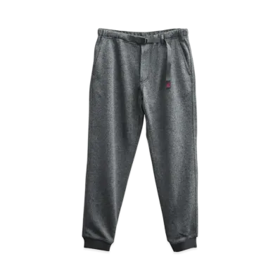 GRAMICCI Bonded Knit Fleece Narrow Rib Pants "Heather Charcoal"