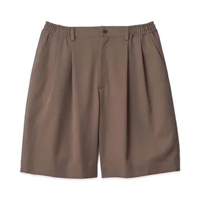 ssstein Wide Easy Short Trousers "Dark Beige"