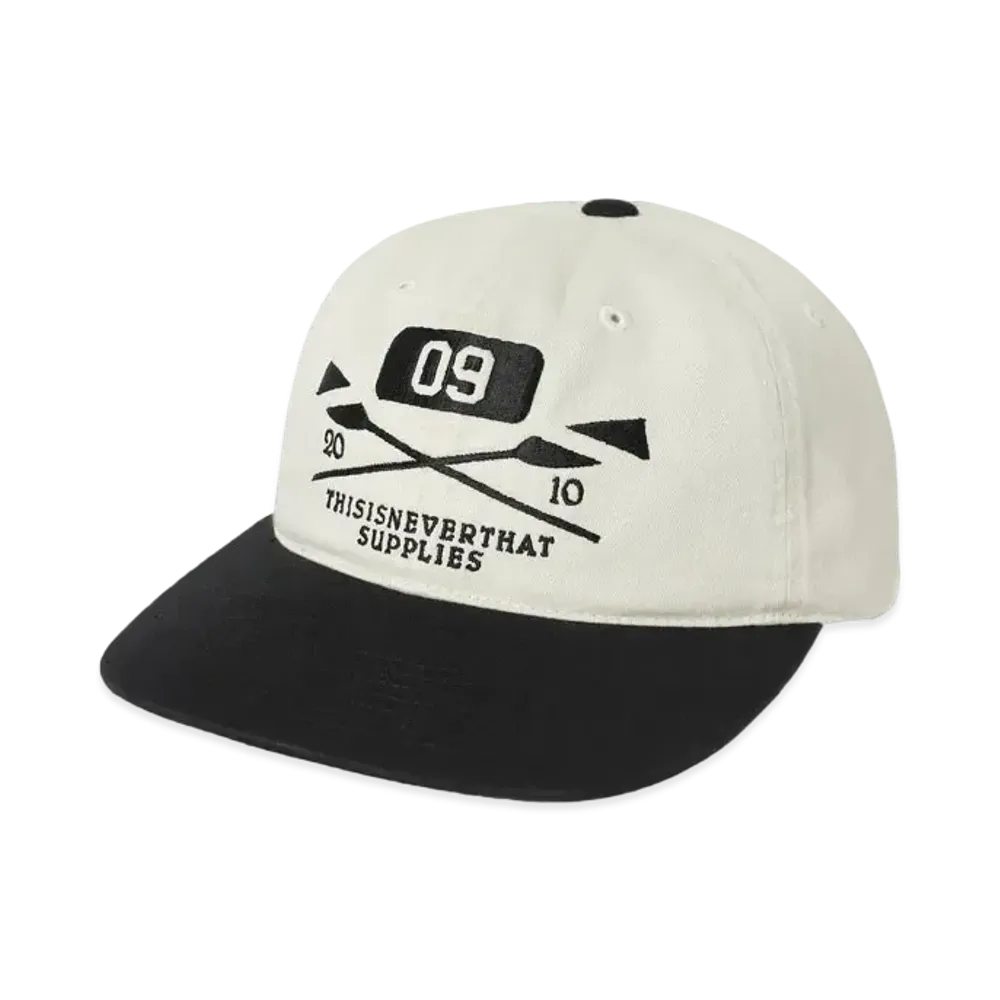thisisneverthat Embroidered Paddle Cap "Ivory/Black"