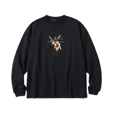 hyakki KIJIN Long Sleeve "AKUTAGAWA" "Black"