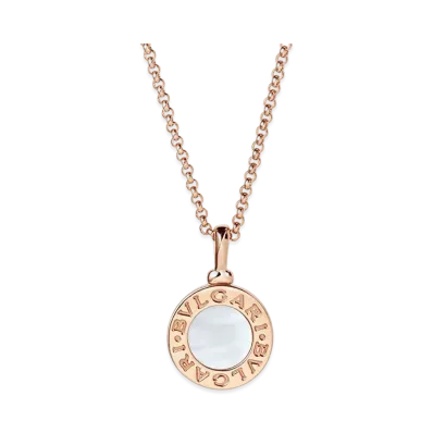 BVLGARI Bvlgari Bvlgari Necklace Mother of Pearl 18K "Pink Gold"