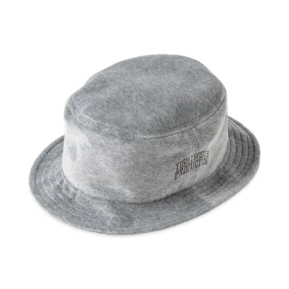 TIGHTBOOTH Velour Bucket Hat "Heather Gray"