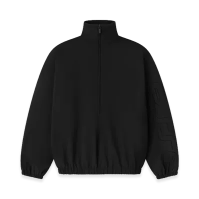 FEAR OF GOD ESSENTIALS Active Trace Half Zip Track Jacket "Vintage Black"