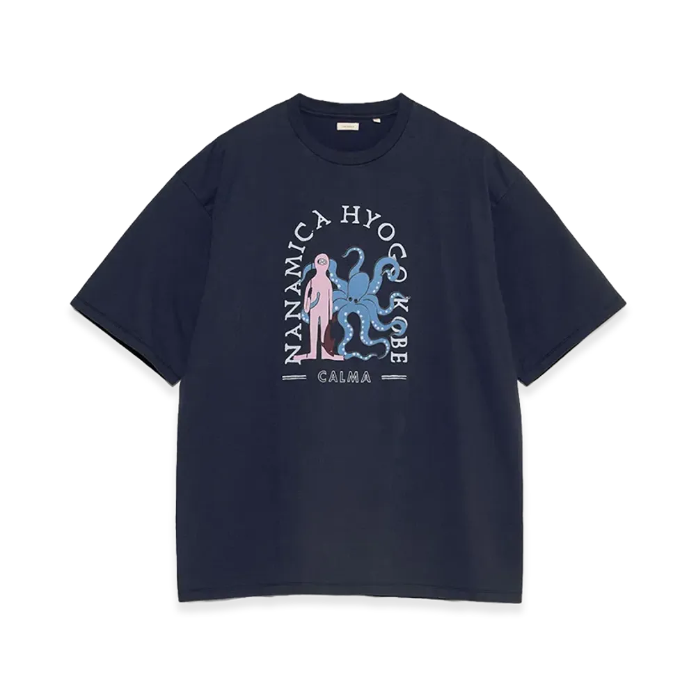 nanamica Kobe Graphic Tee "Navy"