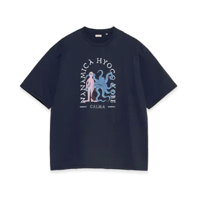 nanamica Kobe Graphic Tee "Navy"