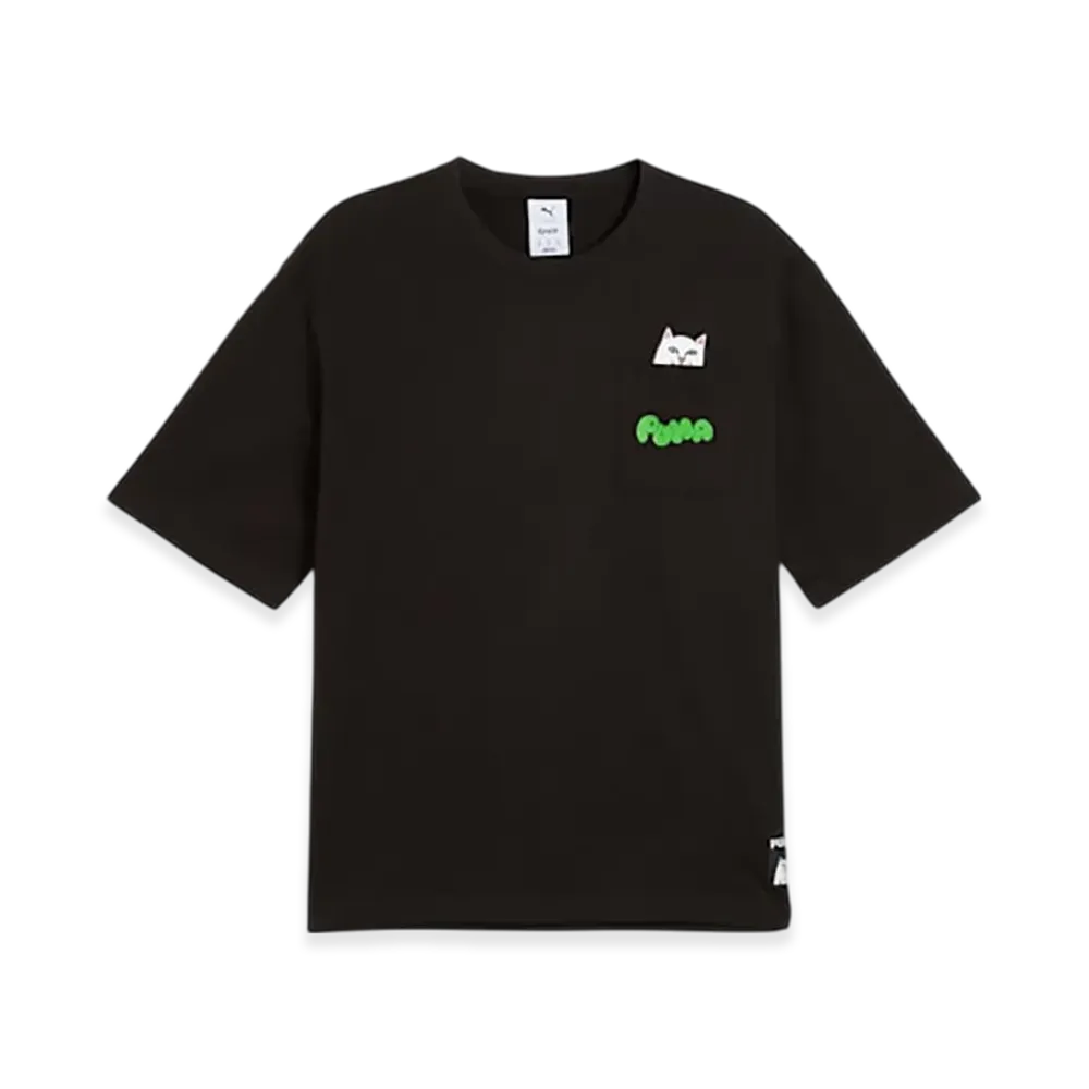 PUMA x RIPNDIP Unisex Relaxed Pocket S/S Tee "PUMA Black"