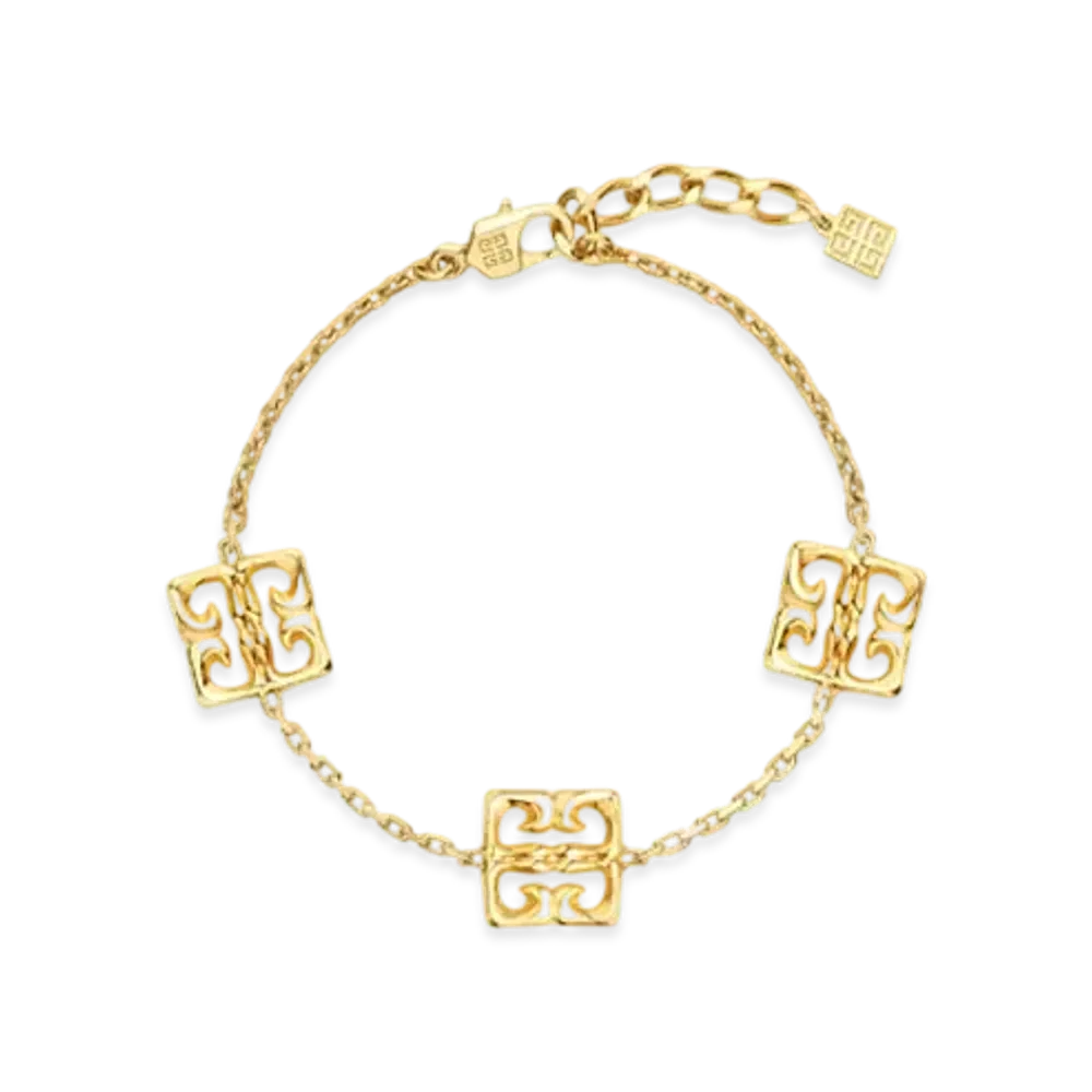 GIVENCHY 4G Liquid Multi Bracelet In Metal "Golden Yellow"