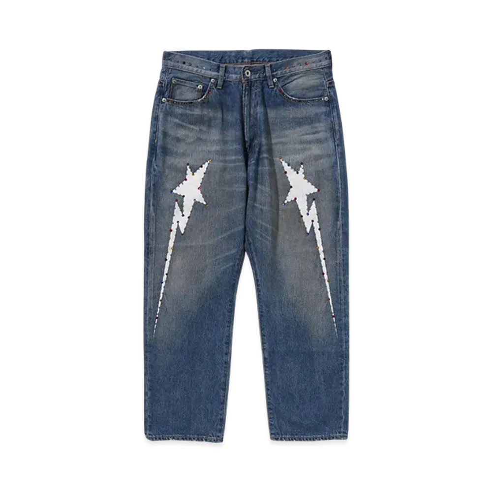 A BATHING APE 13 Oz Denim Pants "Indigo"