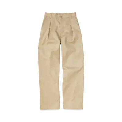 KURO West Point Fabric Crossed Chino Pants "Beige"