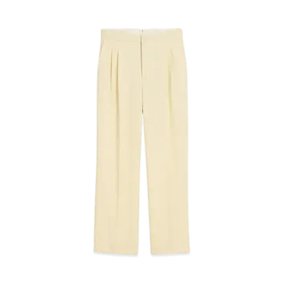AMI PARIS Wool Large Fit Pants "Beurre"