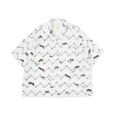 visvim Copa Shirt S/S Bats "White"