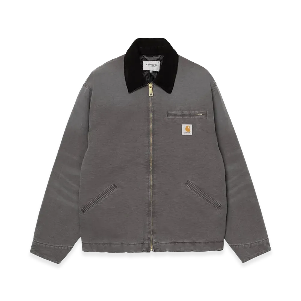 Carhartt WIP OG Detroit Jacket "Graphite/Black(Stone Canvas)"