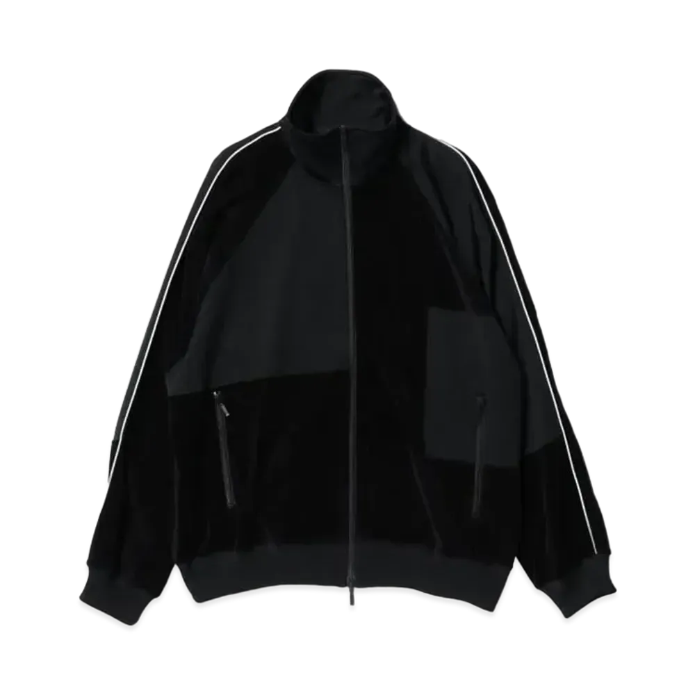 BEAMS Crazy Jersey Track Jacket "Black"