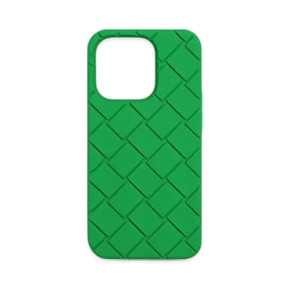 Bottega Veneta Tech Rubber iPhone 14 Pro Case "Parakeet"