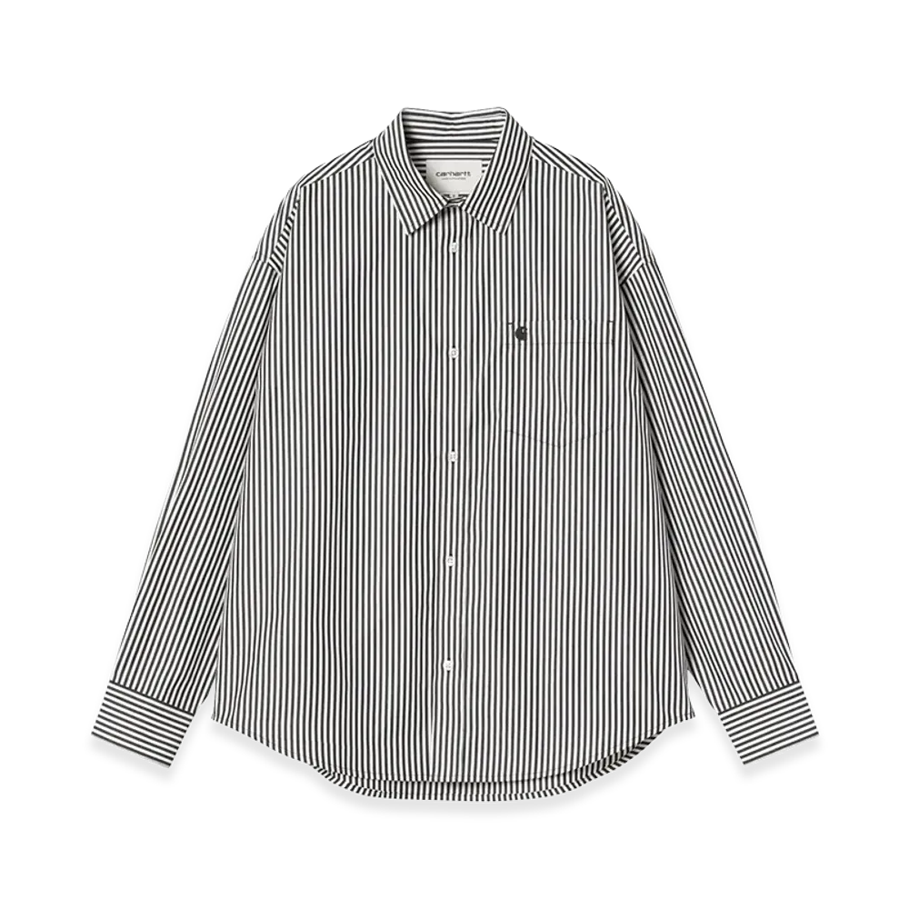 Carhartt WIP Women's L/S Daldry Shirt "Daldry Stripe/Black/Wax"