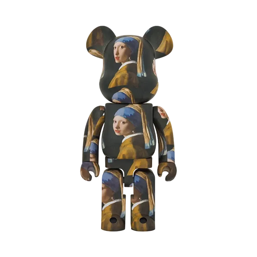 Bearbrick Johannes Vermeer Girl with a Pearl Earring 1000%