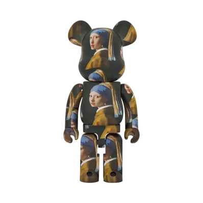 Bearbrick Johannes Vermeer Girl with a Pearl Earring 1000%