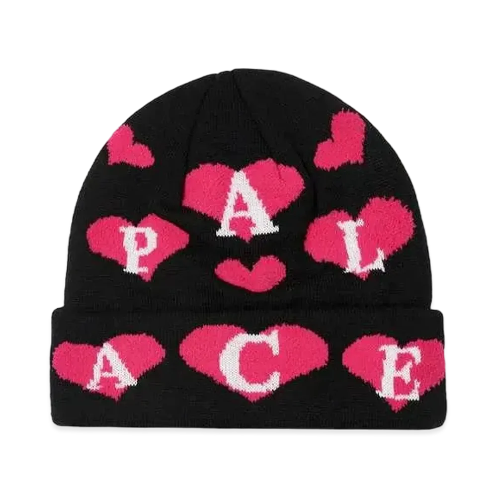 PALACE LOVE ME JACQUARD BEANIE "Black"
