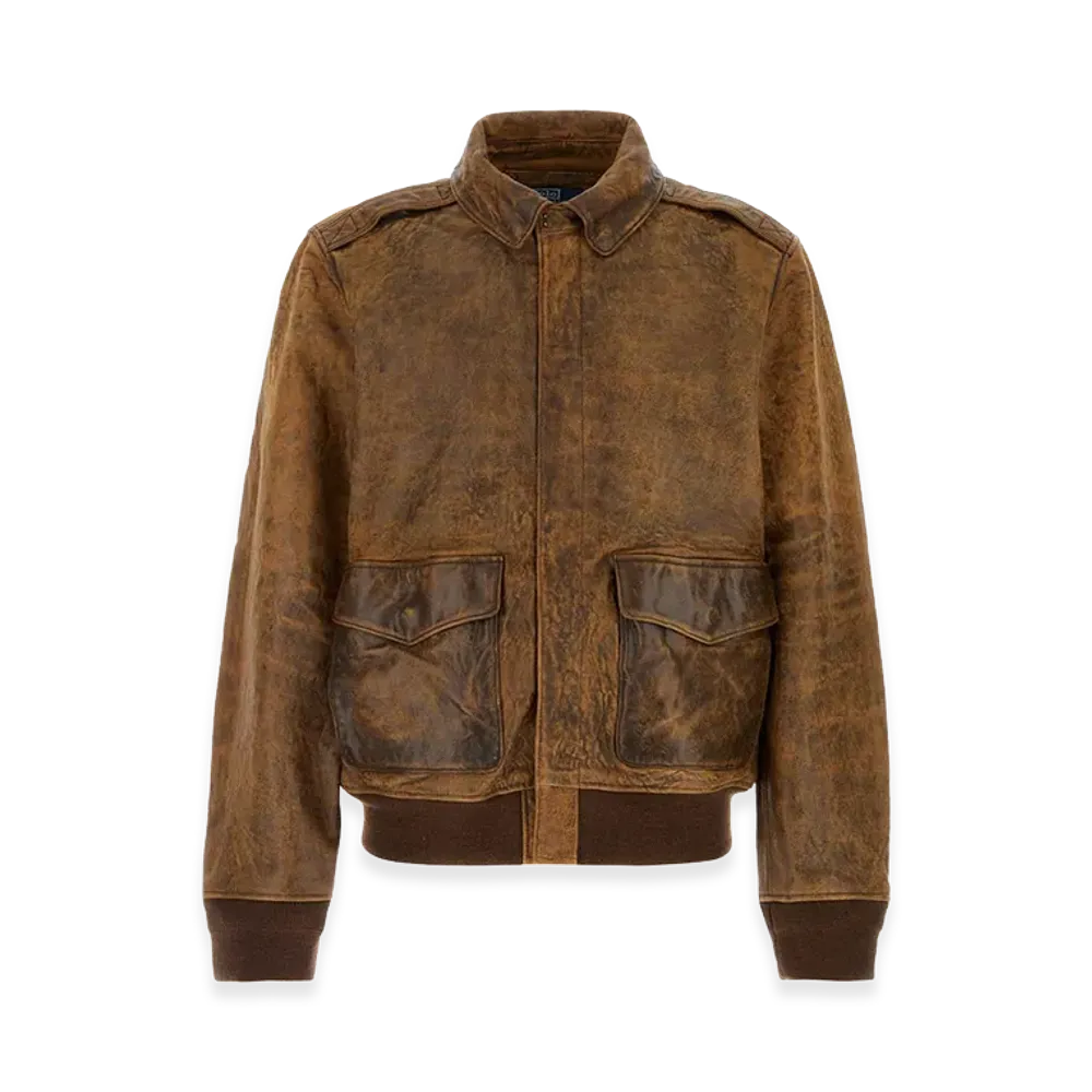 Polo Ralph Lauren Leather Jacket "Brown"