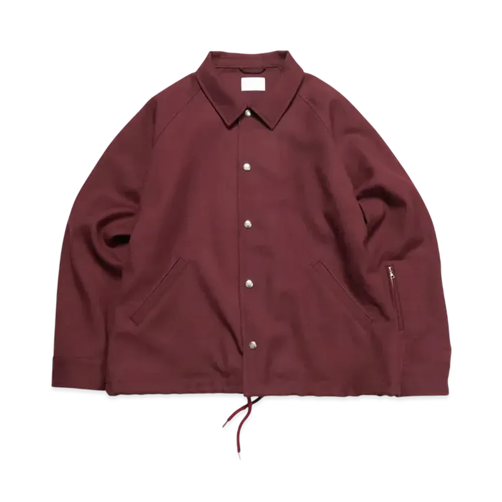 SOPHNET. Coach Jacket "Burgundy"