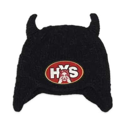 HYSTERIC GLAMOUR See No Evil Hand-Knitted Cap "Black"