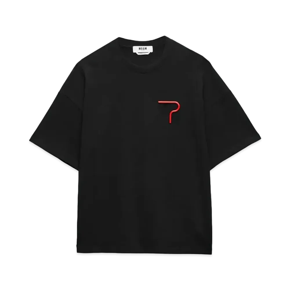 MSGM Fondazione Franco Albini Jersey T-Shirt "Black"