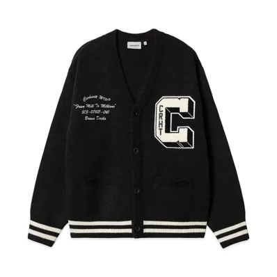 Carhartt WIP Brown Ducks Cardigan "Black/Wax"