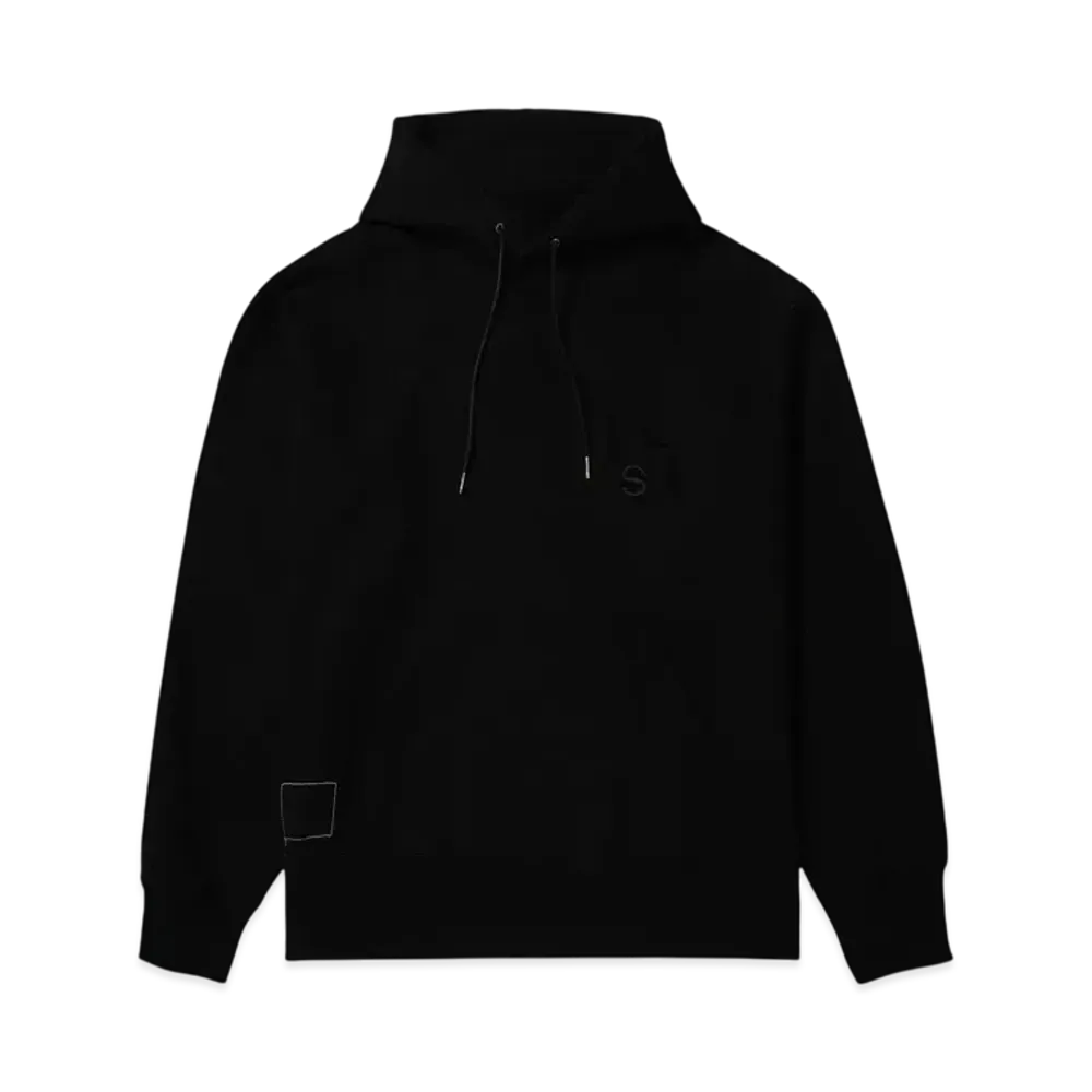 WTAPS x sacai Flock Print Hoodie / Hoody / Cotton "Black" 2423234D-CSM01S / 25-0925S