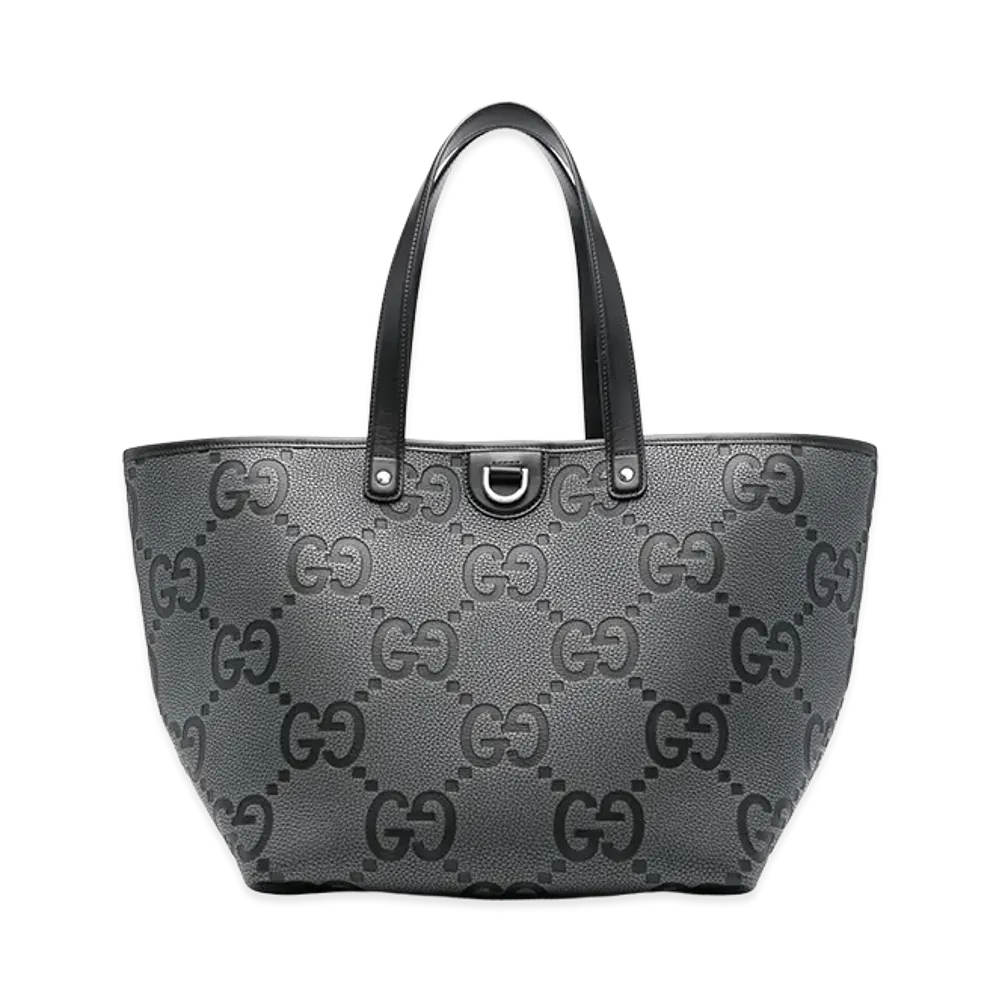 GUCCI Jumbo GG Leather Shopping Bag "Printed"