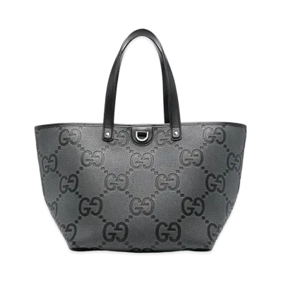GUCCI Jumbo GG Leather Shopping Bag "Printed"