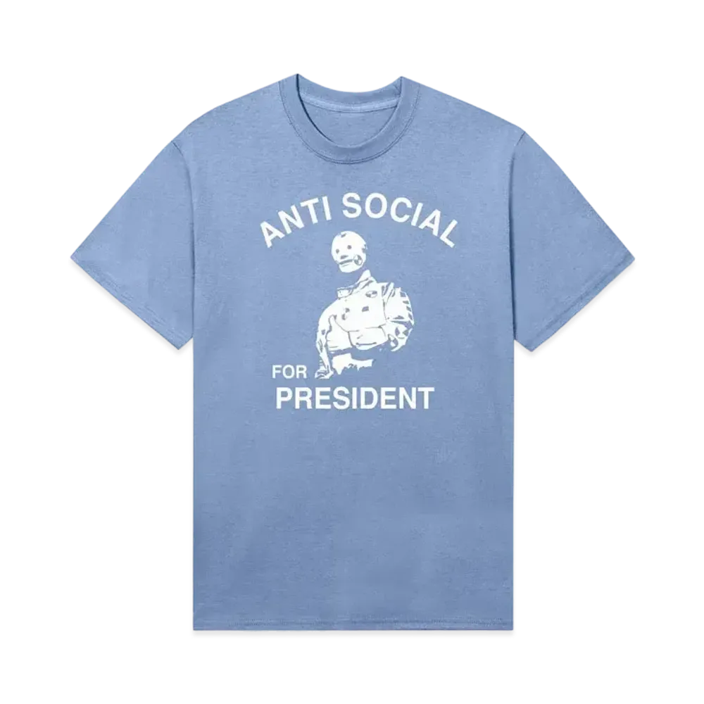 ANTI SOCIAL SOCIAL CLUB Anti Social 4 Prez Tee "Light Blue"