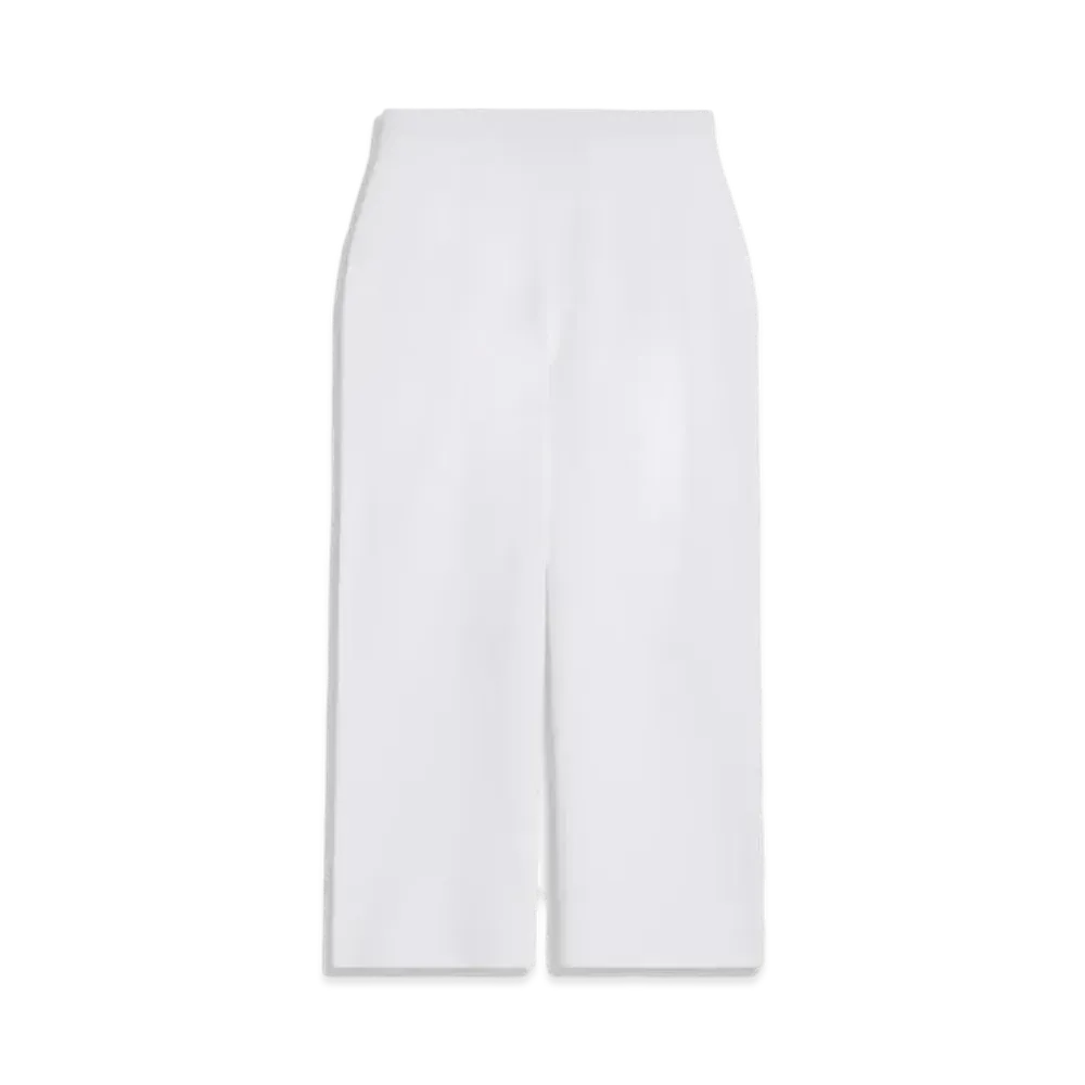 Max Mara Correa Viscose Yarn Cropped Pants "Optical Whitening"