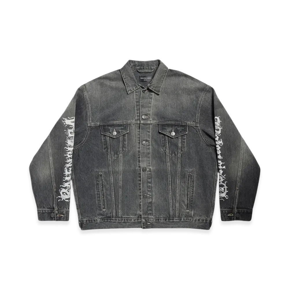 BALENCIAGA DIY Metal Large Fit Jacket in "Black"